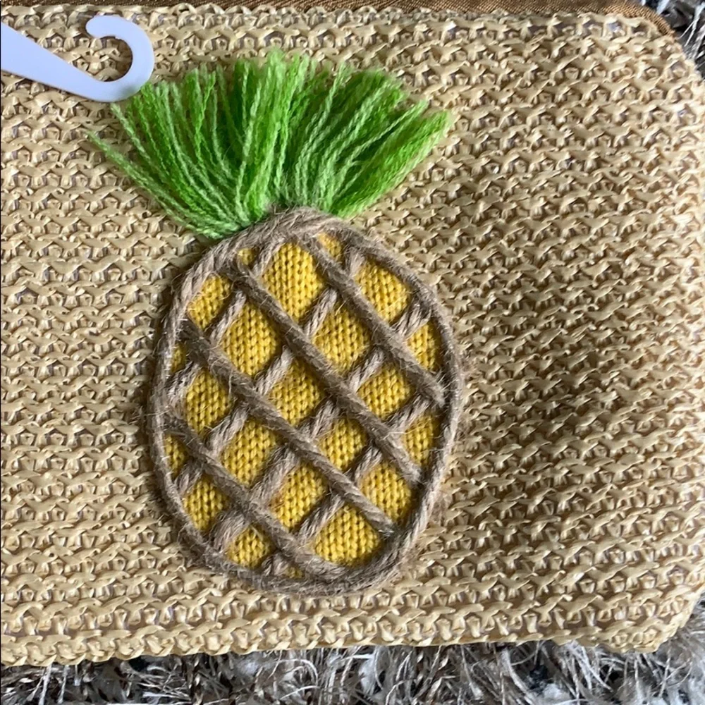 Pineapple straw cosmetic‎ bag/pouch